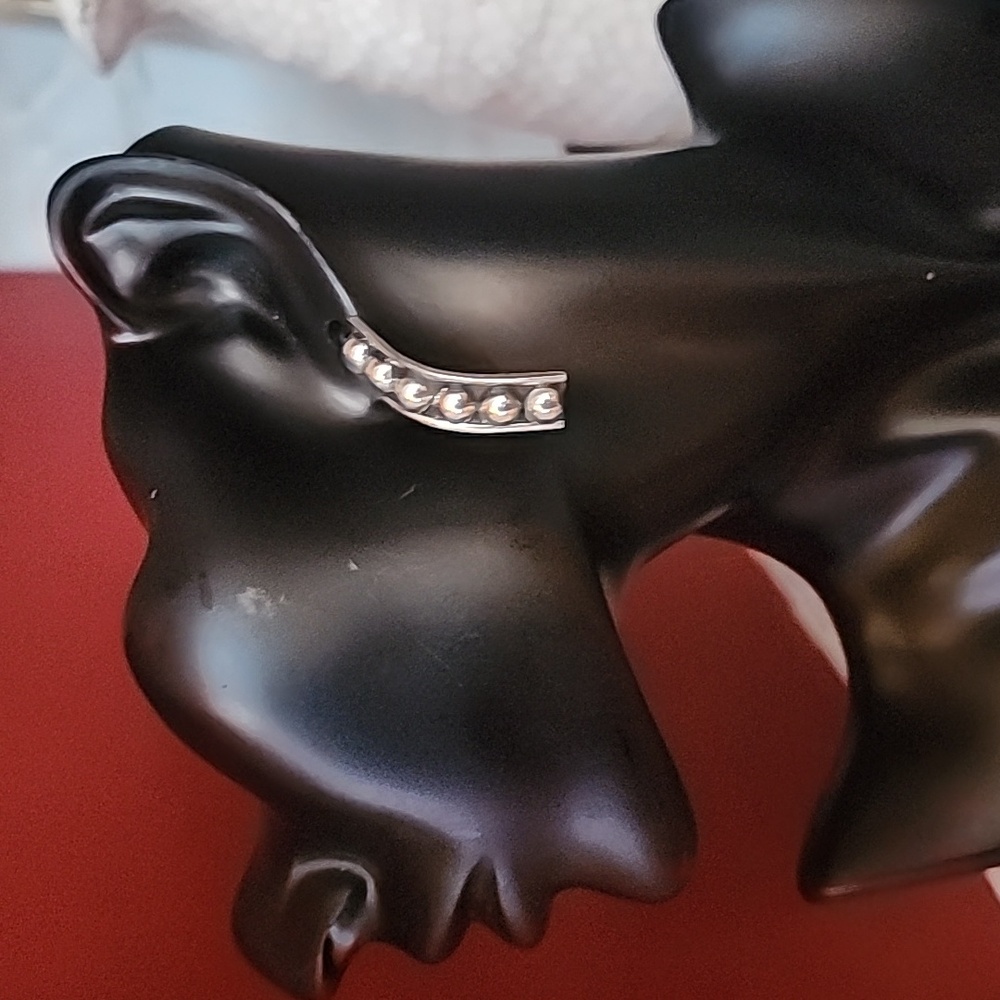 Earrings, sterling .925 silver